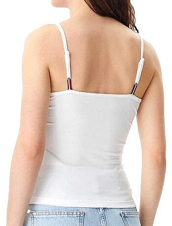 Top Branco de Alças Essencial Tommy Jeans para Mulher