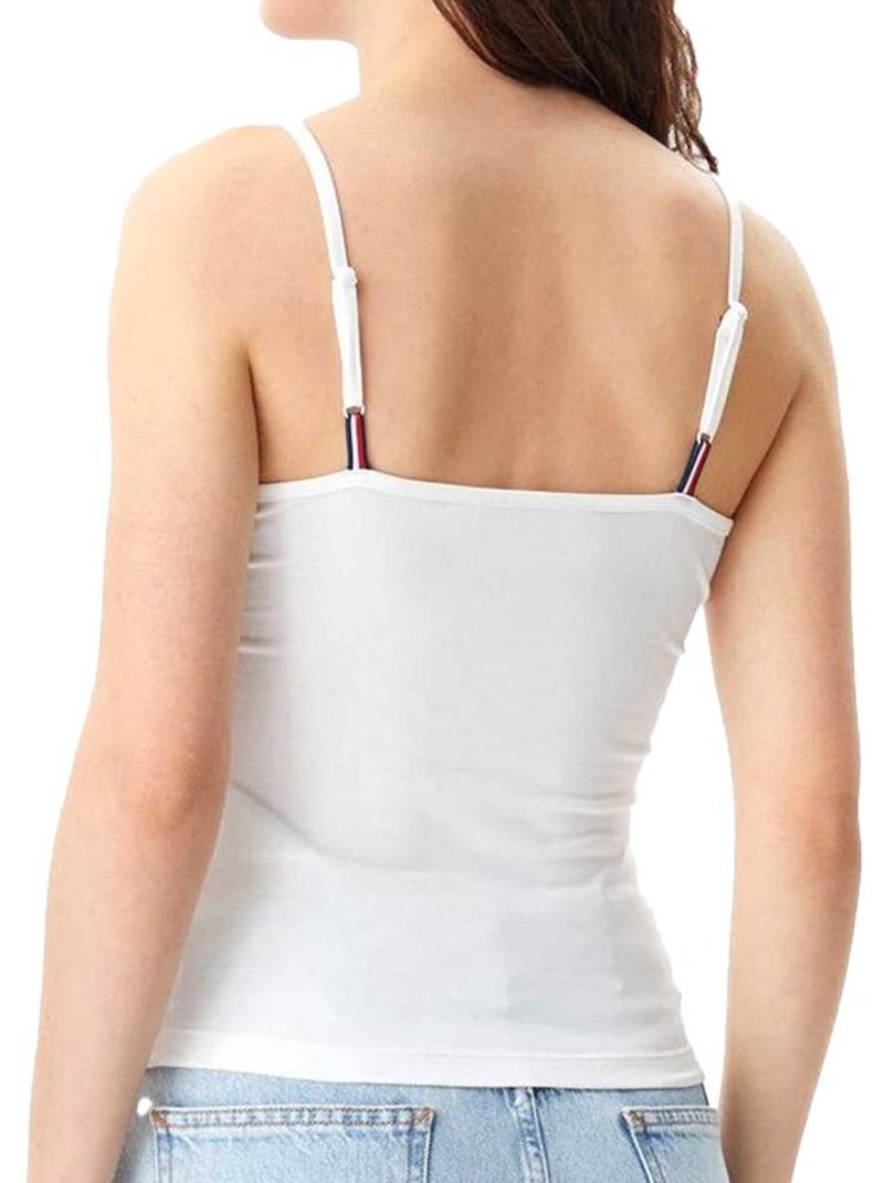 Top Branco de Alças Essencial Tommy Jeans para Mulher Branco - Kiabi