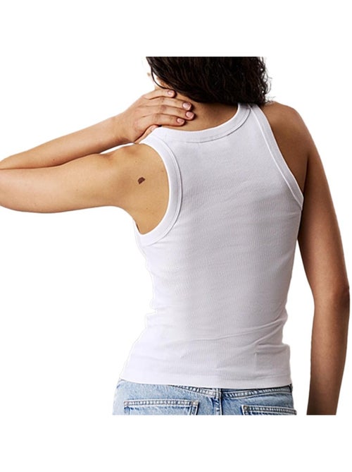 Top Branco de Mulher Calvin Klein Jeans - Kiabi Top Branco de Mulher Calvin Klein Jeans - Kiabi