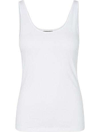 Top Branco Feminino Vero Moda Maxi My Soft