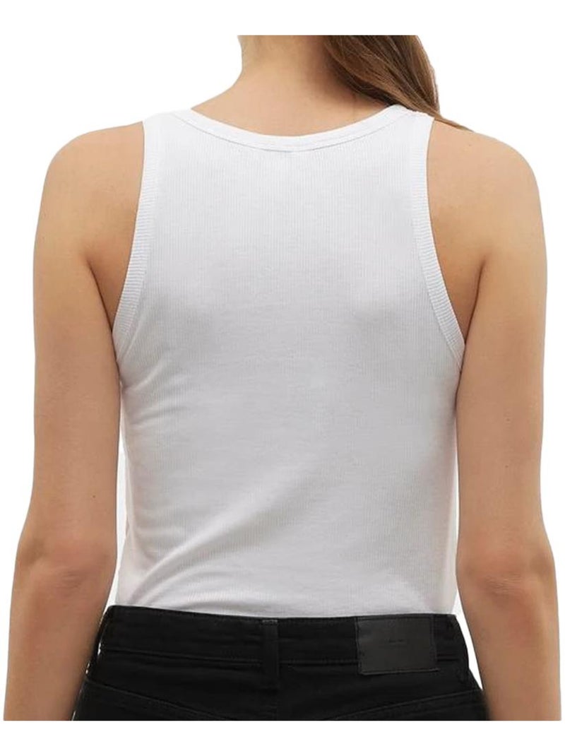 Top Branco Feminino Vero Moda Mirwina Branco - Kiabi