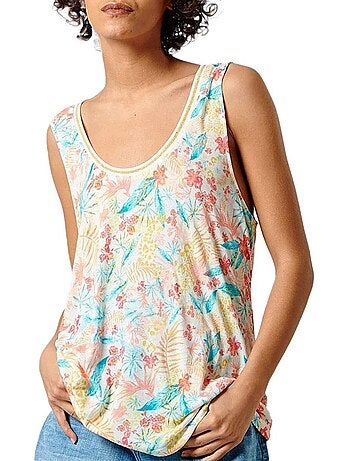 Top Branco Floral para Mulher Kaporal Freda