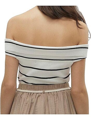 Top Branco Vero Moda Willow para Mulher