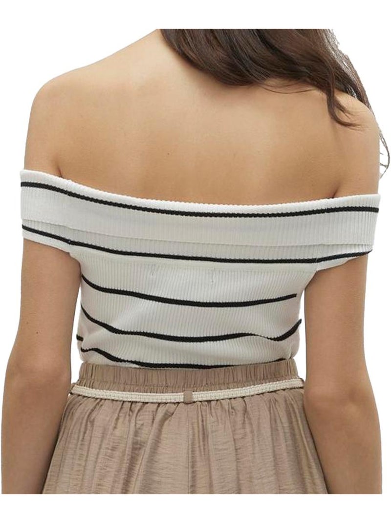 Top Branco Vero Moda Willow para Mulher Branco - Kiabi