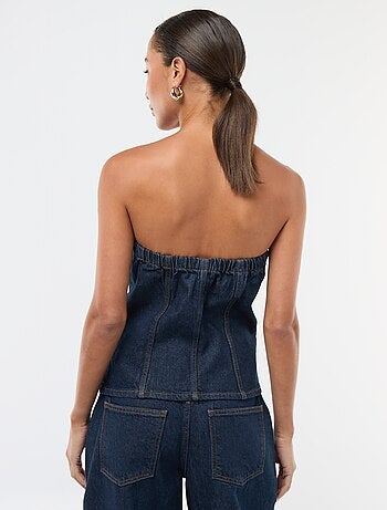 Top bustier em ganga
