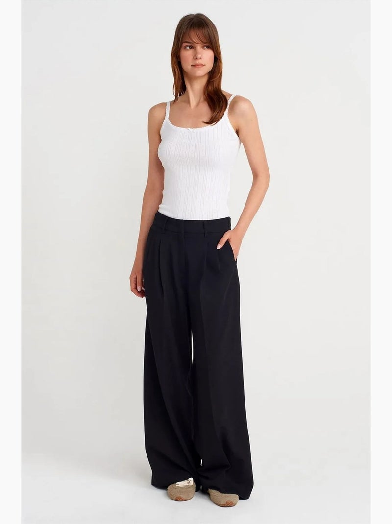 Top cami de algodão canelado slim fit dilvin Branco - Kiabi
