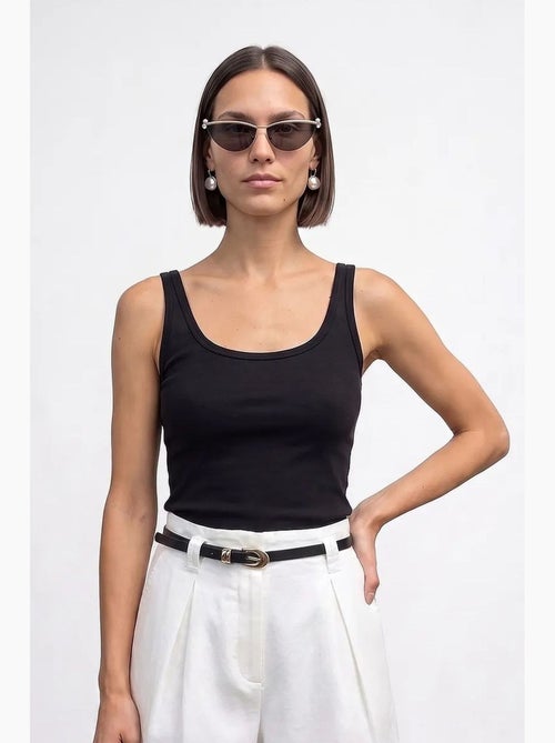 Top camisola canelado ajustado dilvin - Kiabi Top camisola canelado ajustado dilvin - Kiabi