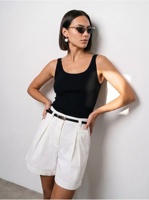 Top camisola canelado ajustado dilvin - Kiabi Top camisola canelado ajustado dilvin - Kiabi