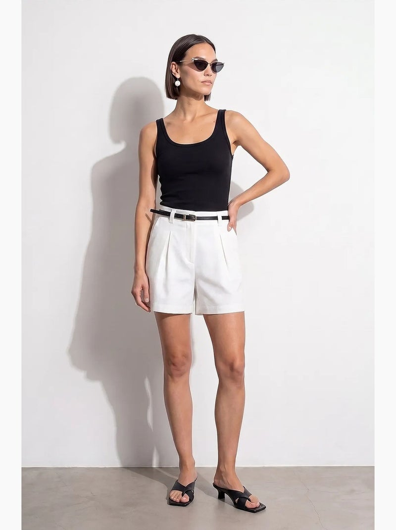 Top camisola canelado ajustado dilvin Preto - Kiabi