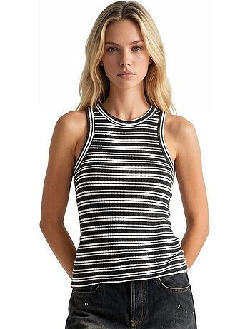 Top camisola de algodão e elastano para mulher busem
