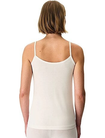 Top camisola de malha lisa com decote em v penti
