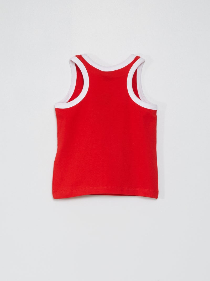 Top 'Carros' Vermelho - Kiabi