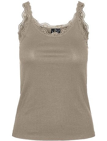 Top Castanho Vero Moda Mily para Mulher