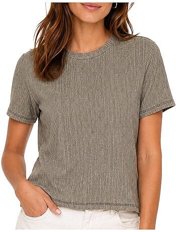 Top cinzento de mulher vero moda jenny ss baby