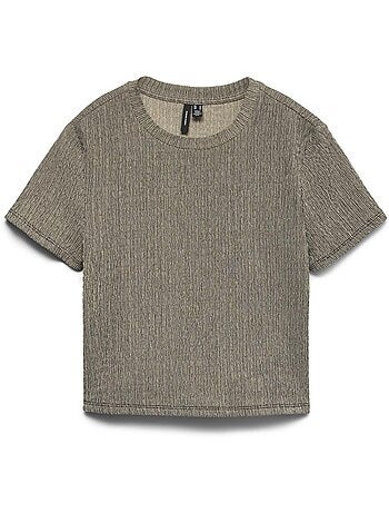 Top cinzento de mulher vero moda jenny ss baby
