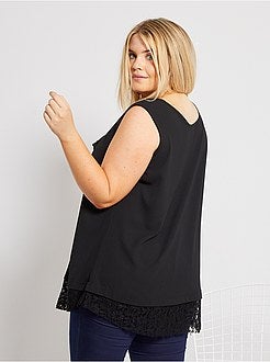 Top com acabamento em renda - Kiabi