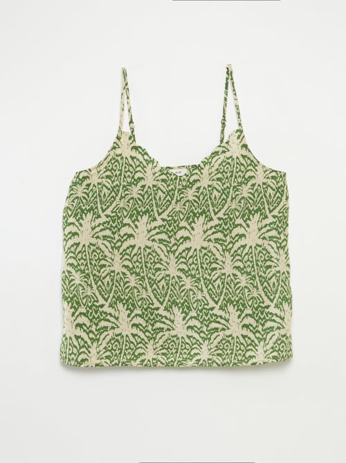 Top com alças finas estampado 'JDY' - Kiabi