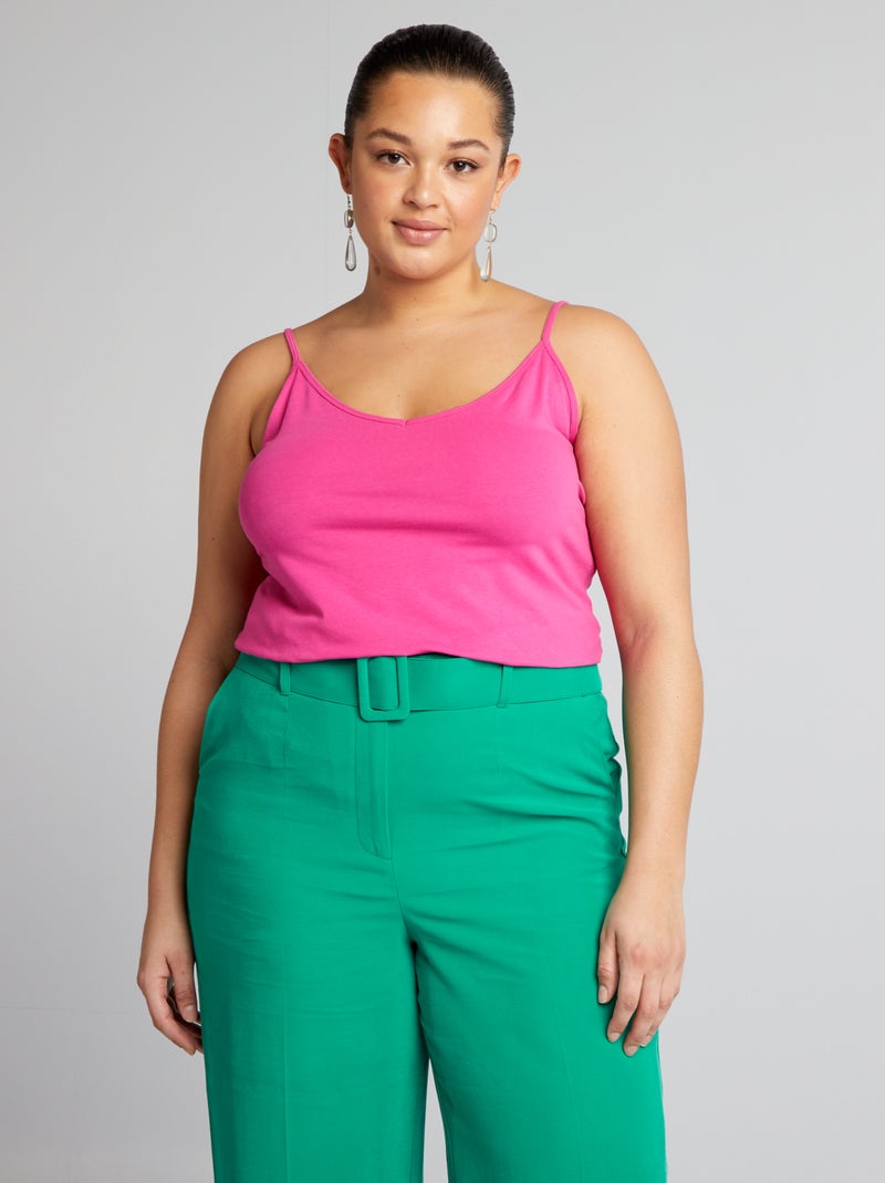 Top com alças finas ROSA - Kiabi