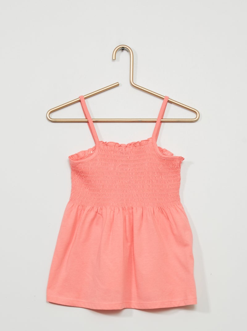 Top com alças finas ROSA - Kiabi