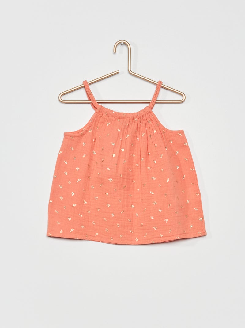Top com alças finas ROSA - Kiabi