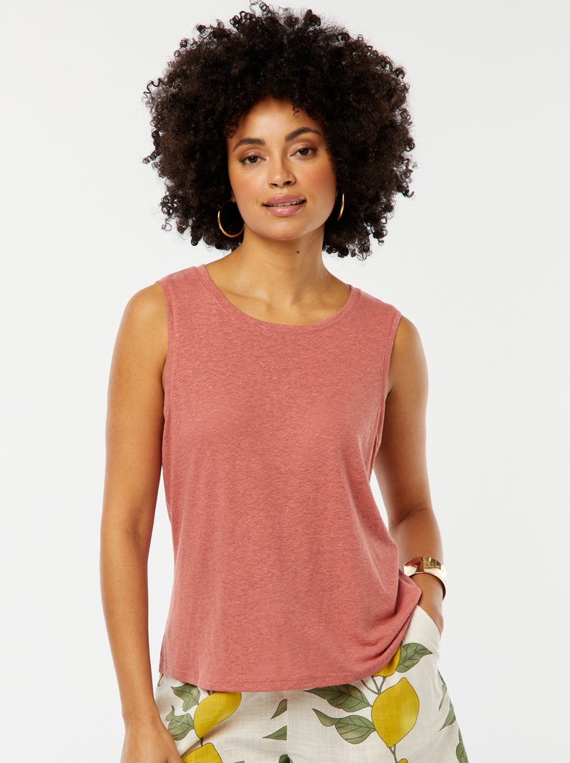 Top com alças largas ROSA - Kiabi