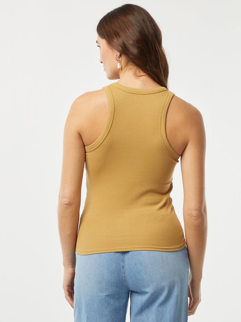 Top com cavas americanas AMARELO - Kiabi
