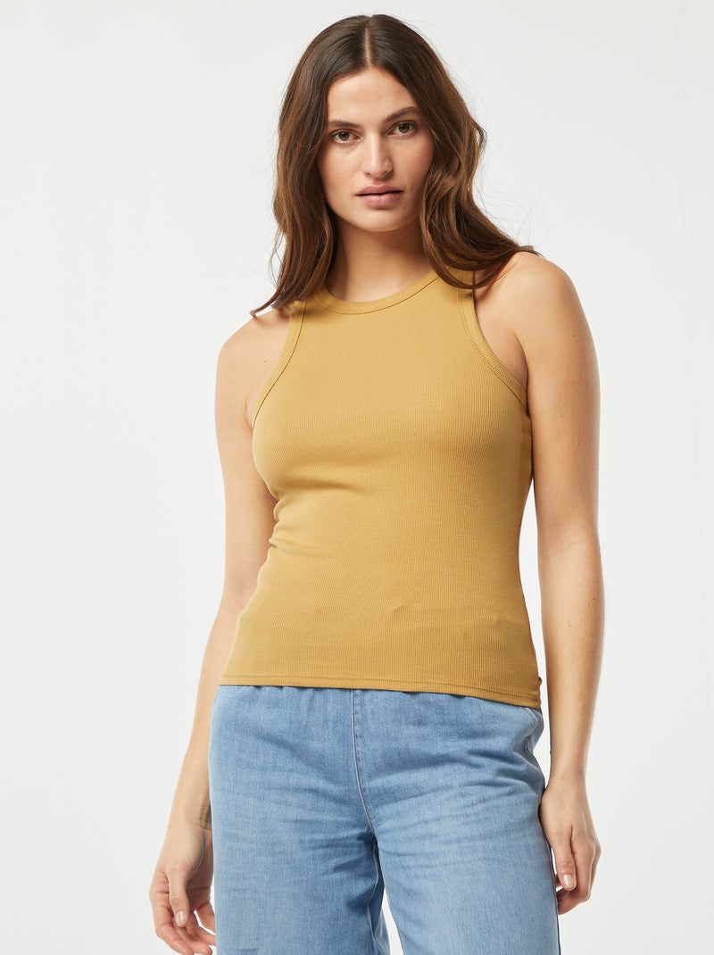 Top com cavas americanas AMARELO - Kiabi