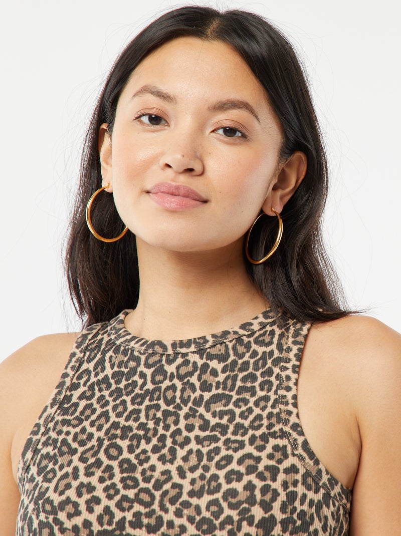 Top com cavas americanas BEGE - Kiabi