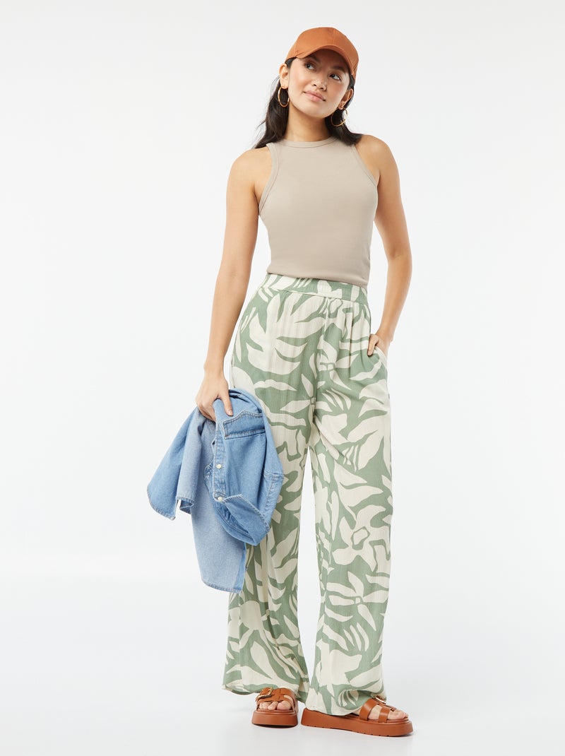 Top com cavas americanas bege - Kiabi