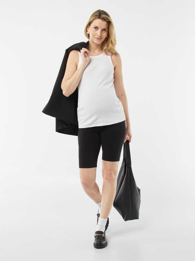 Top com cavas americanas Branco - Kiabi