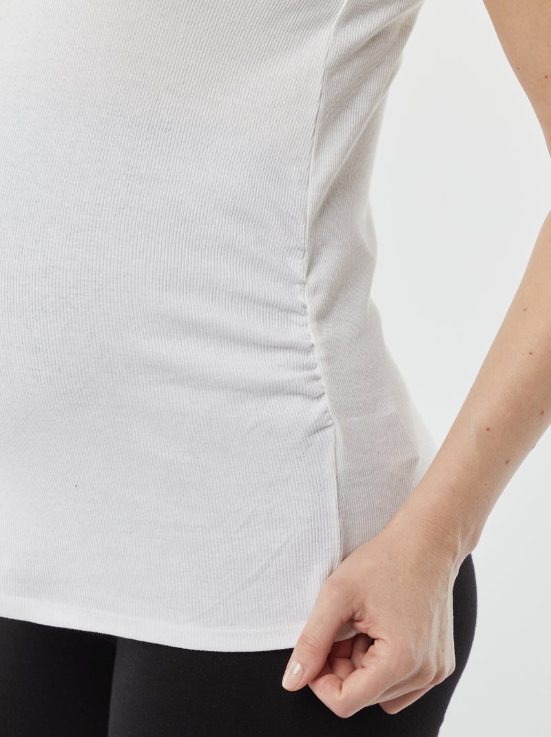 Top com cavas americanas Branco - Kiabi