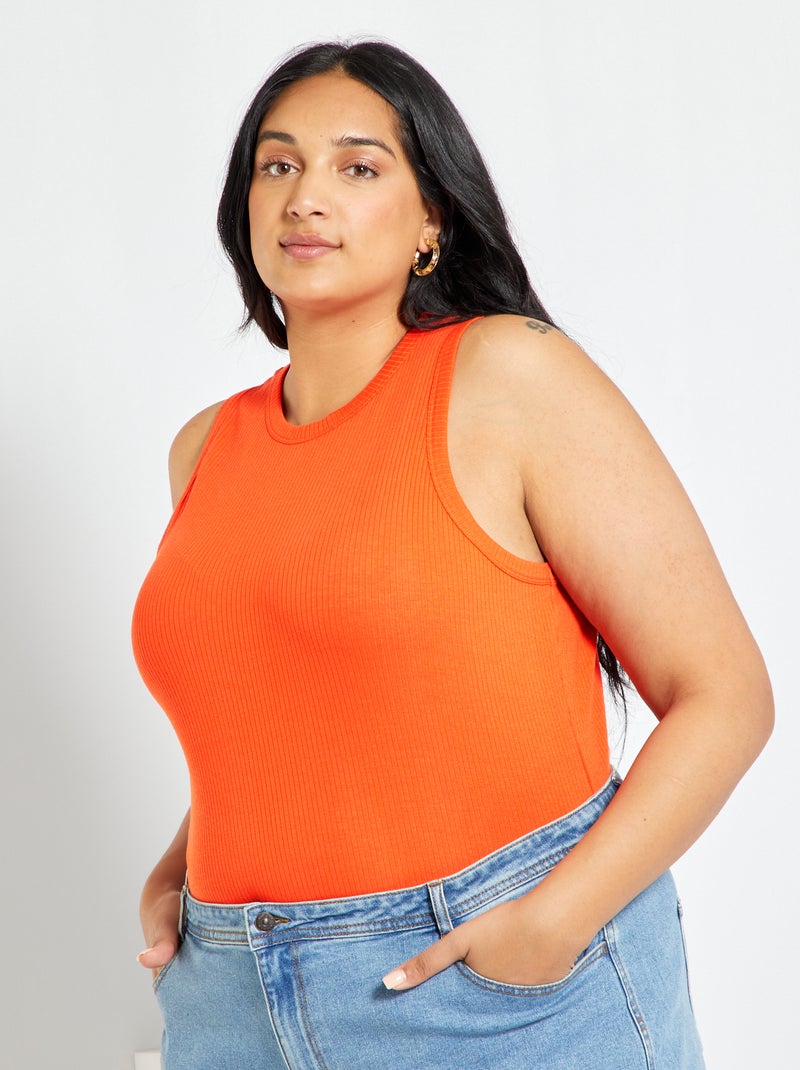 Top com cavas americanas ORANGE - Kiabi