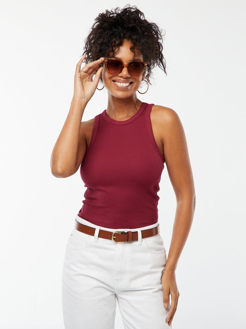 Top com cavas americanas - Kiabi