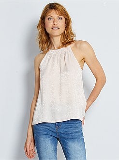 Top com efeito acetinado - Kiabi