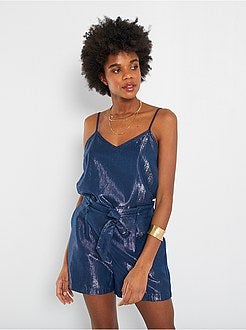 Top com efeito brilhante - Kiabi