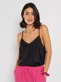 Top com efeito brilhante - Kiabi