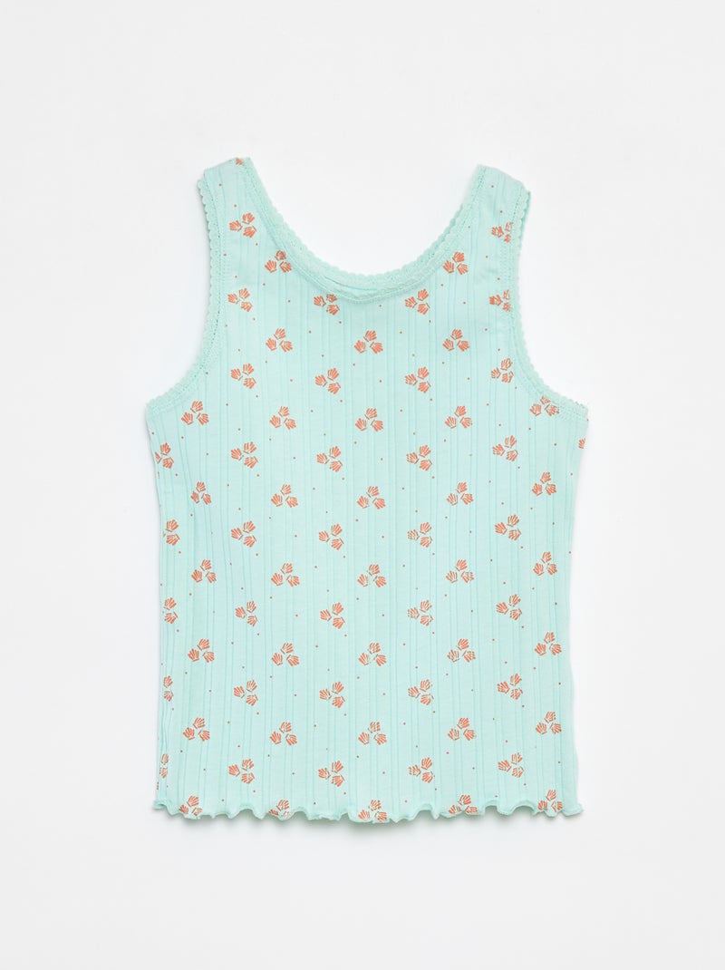 Top com estampado AZUL - Kiabi