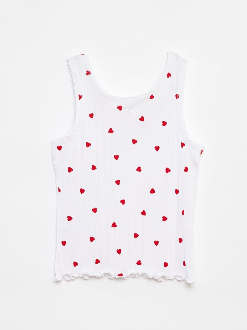 Top com estampado Branco - Kiabi