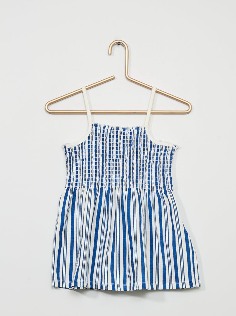 Top com estampado de fantasia AZUL - Kiabi