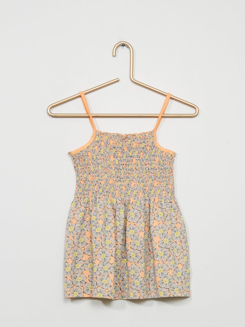 Top com estampado de fantasia LARANJA - Kiabi
