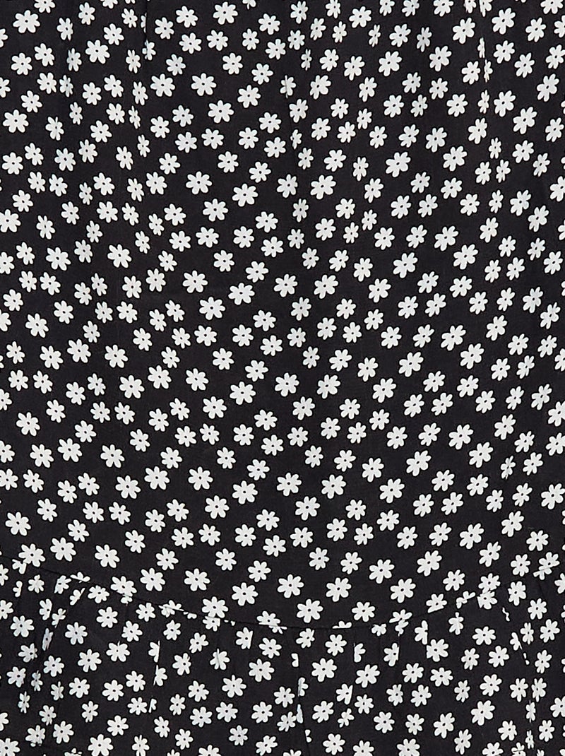 Top com estampado e alças finas Preto - Kiabi