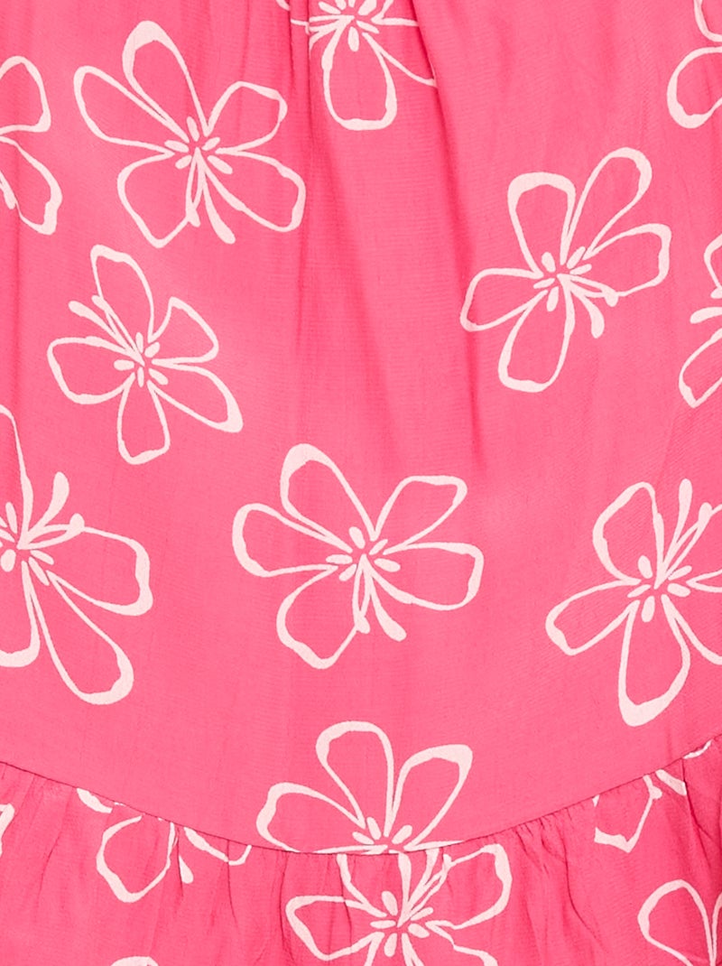 Top com estampado e alças finas Rosa - Kiabi