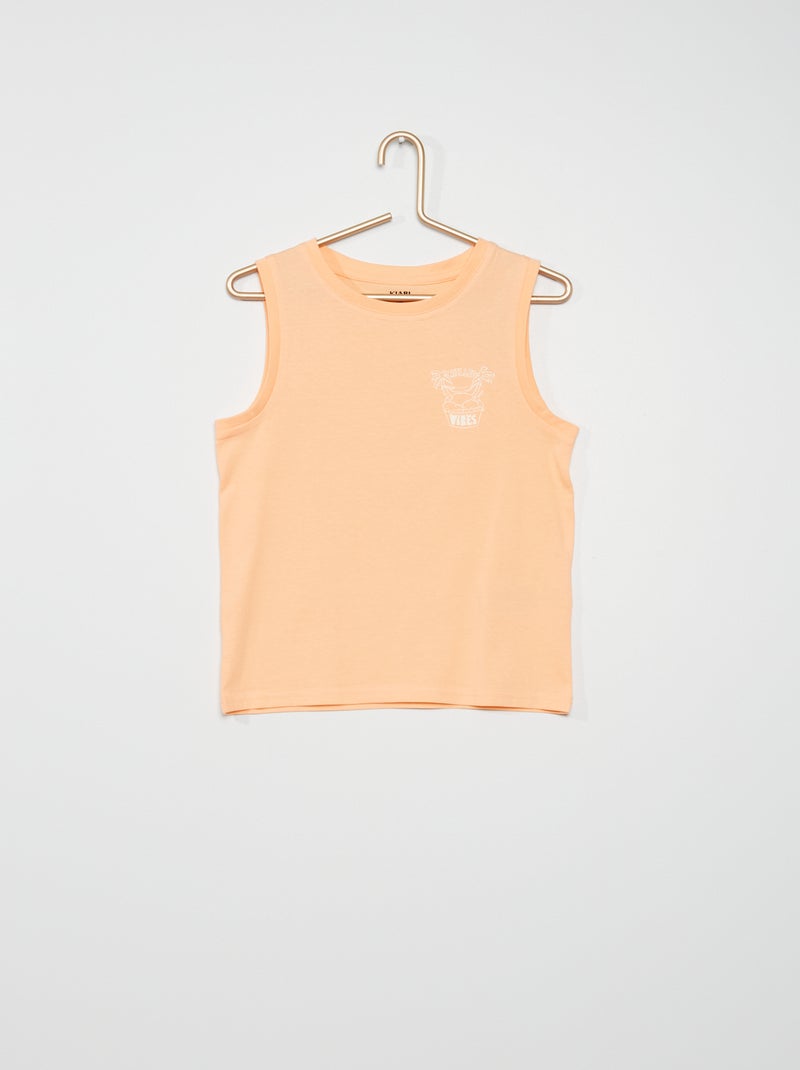 Top com estampado étnico LARANJA - Kiabi