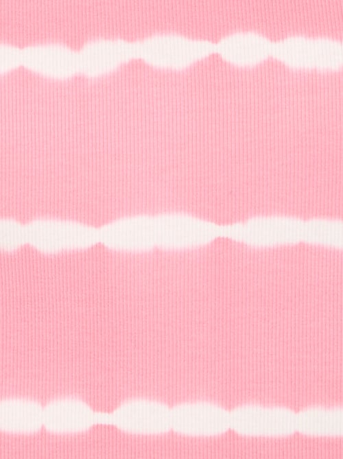 Top com estampado listrado tie-dye - Kiabi