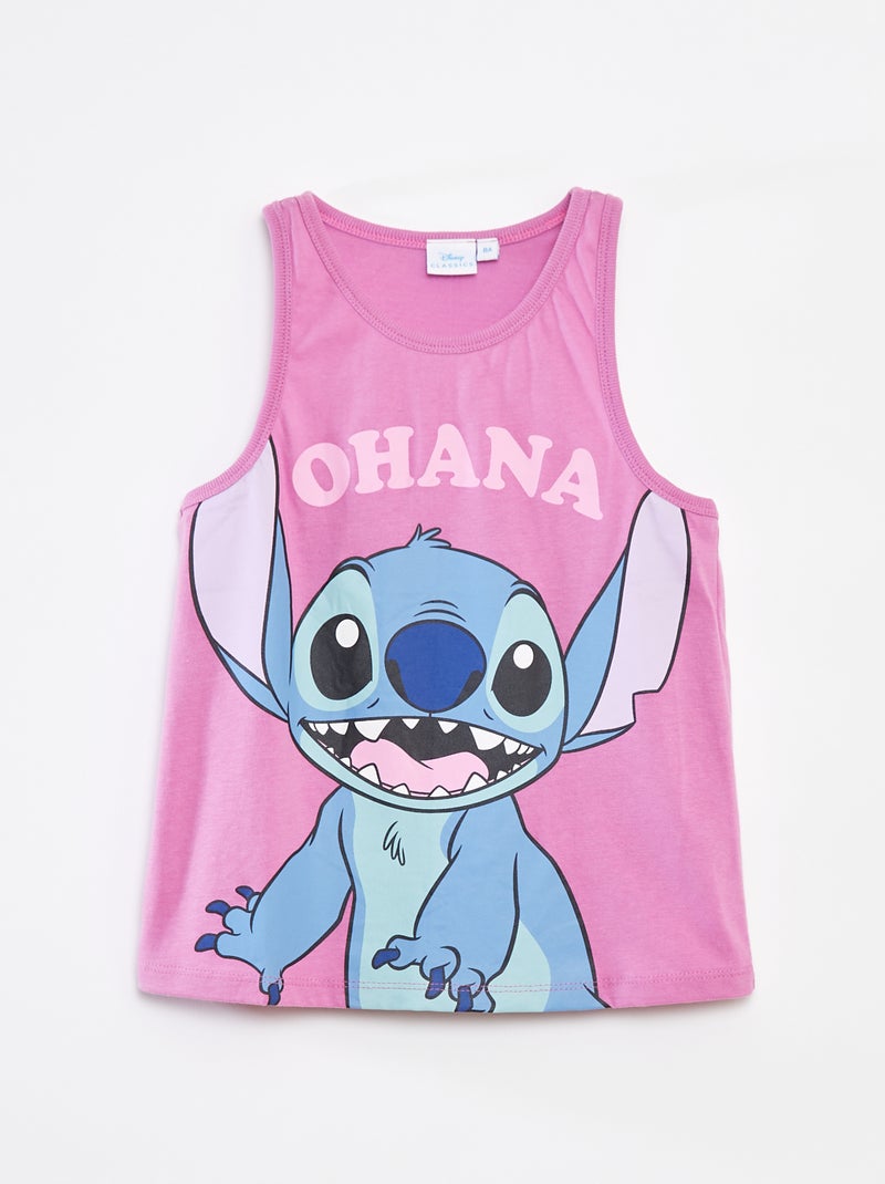 Top com estampado 'Stitch' Violeta - Kiabi