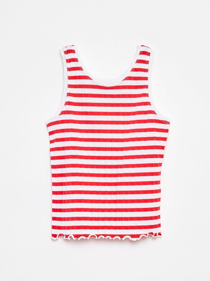 Top com estampado VERMELHO - Kiabi