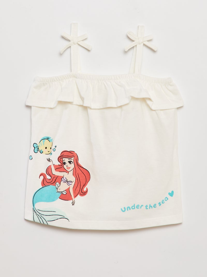 Top com folhos BRANCO - Kiabi