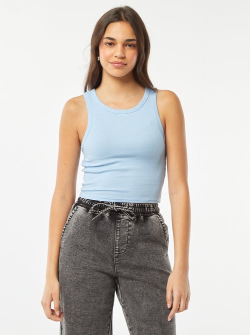 Top com gola americana - Kiabi