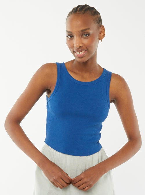 Top com gola americana - Kiabi