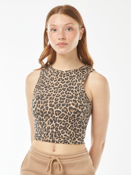 Top com gola americana - Kiabi